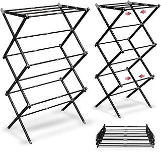 Lifelong Foldable Clothes Drying Stand for Laundry, Expandable Heavy Duty Space Saving Drying Rack with Adjustable Wings f... Price In India