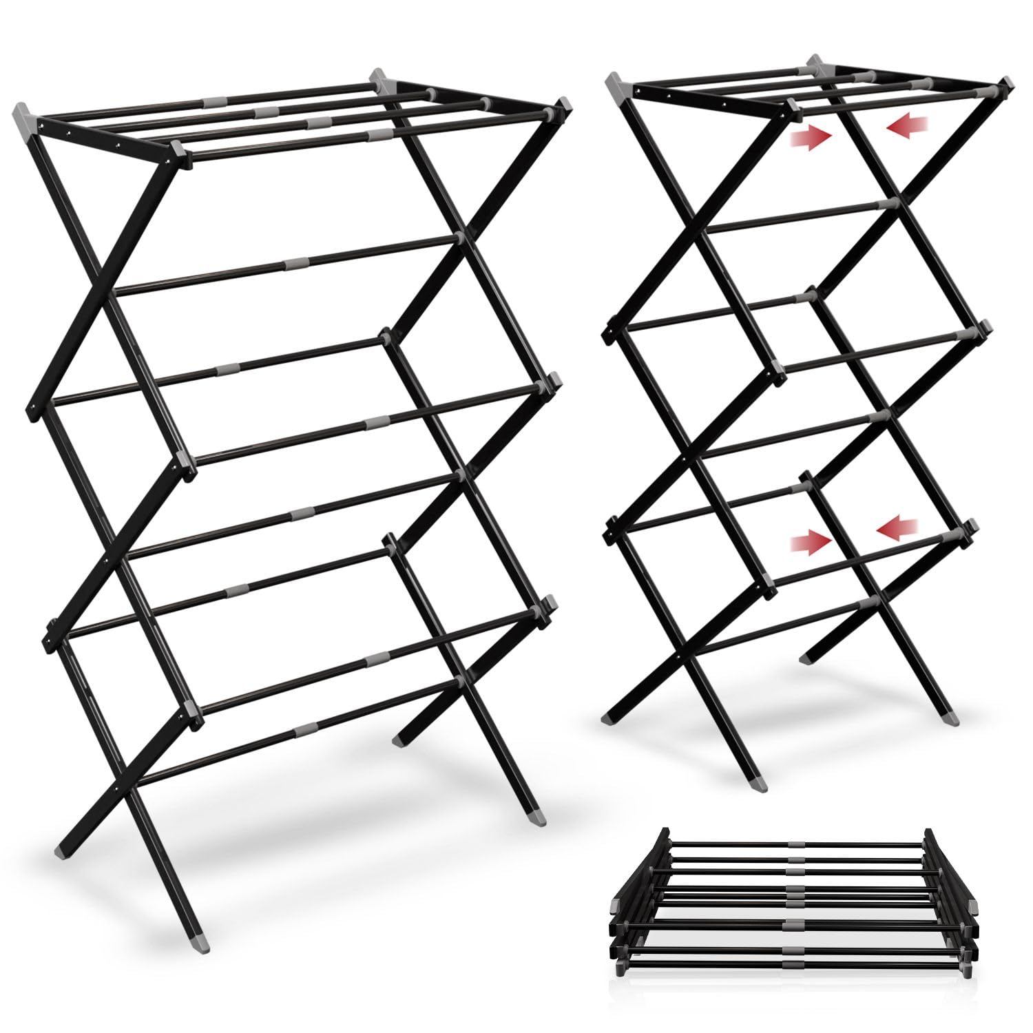 Lifelong Foldable Clothes Drying Stand for Laundry, Expandable Heavy Duty Space Saving Drying Rack with Adjustable Wings f... - Review, Price and Buying Guide