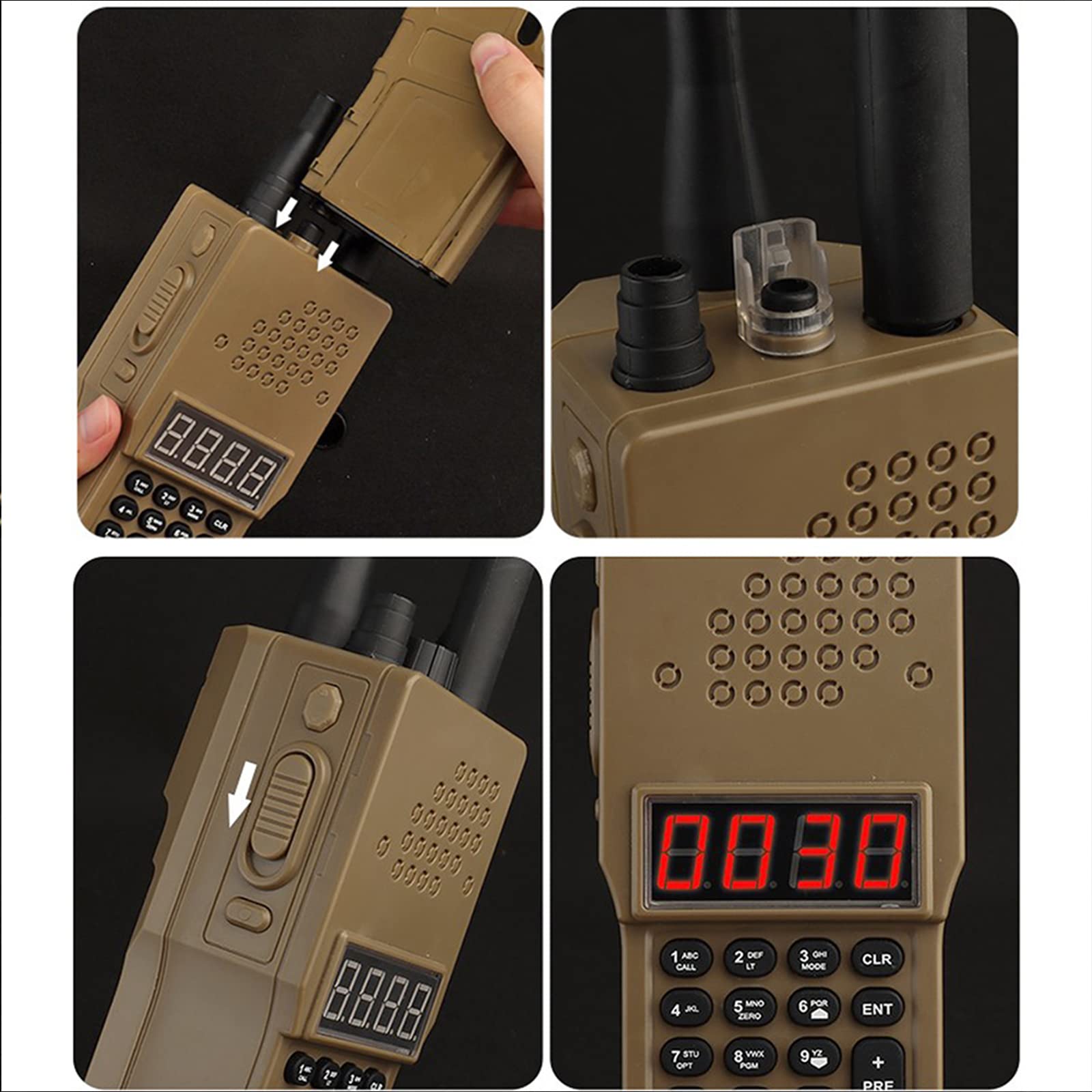 Tactical Loader Prc-152 Sac de transport pour Airsoft avec adaptateur et USB pour Airsoft Paintball