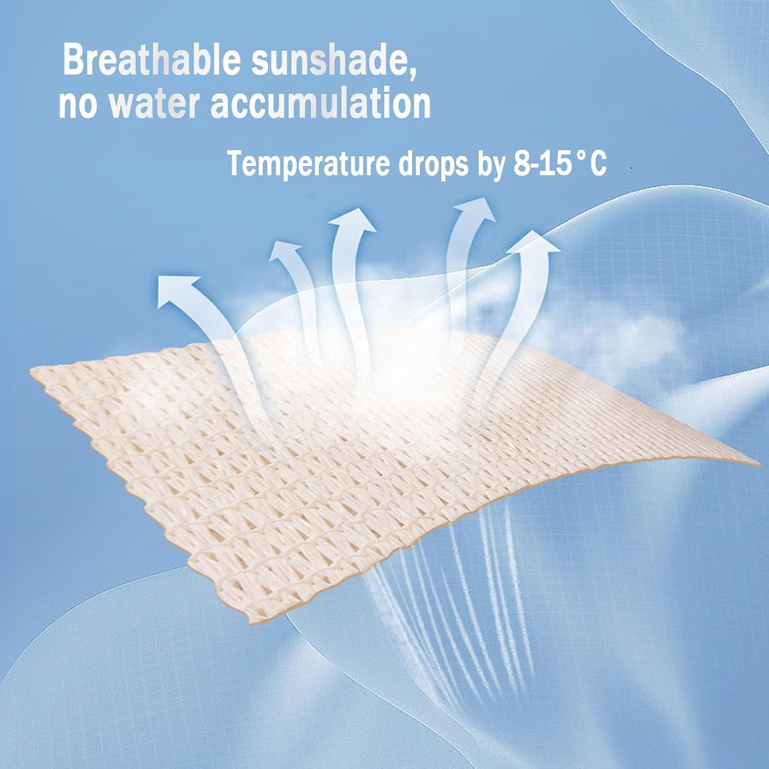 Retractable Sun Shade Canopy Cover Sliding Wave Shade Sail，Outdoor Hang Down U Shape Porch Wave Awning，for Pergola Patio Deck Yard Gazebo Outdoor，with Mounting Kit(W2.2*L14m/W7.22*L45.93ft)