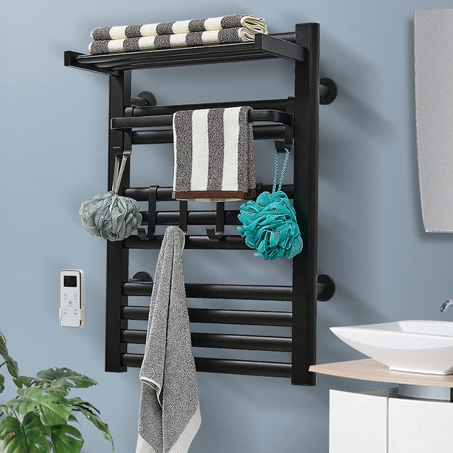 WallMounted Heated Towel Rack, Electric Heated Towel Rail