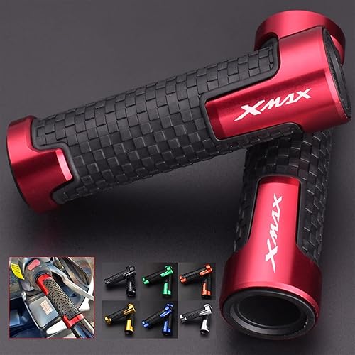 Vista 6 de Comfort Handle for X-MAX Xmax 125 250 300 Xmax125 Xmax300 XMAX250 22mm Motorcycle Hand Grips CNC Aluminum Rubber Gel Handle Grip