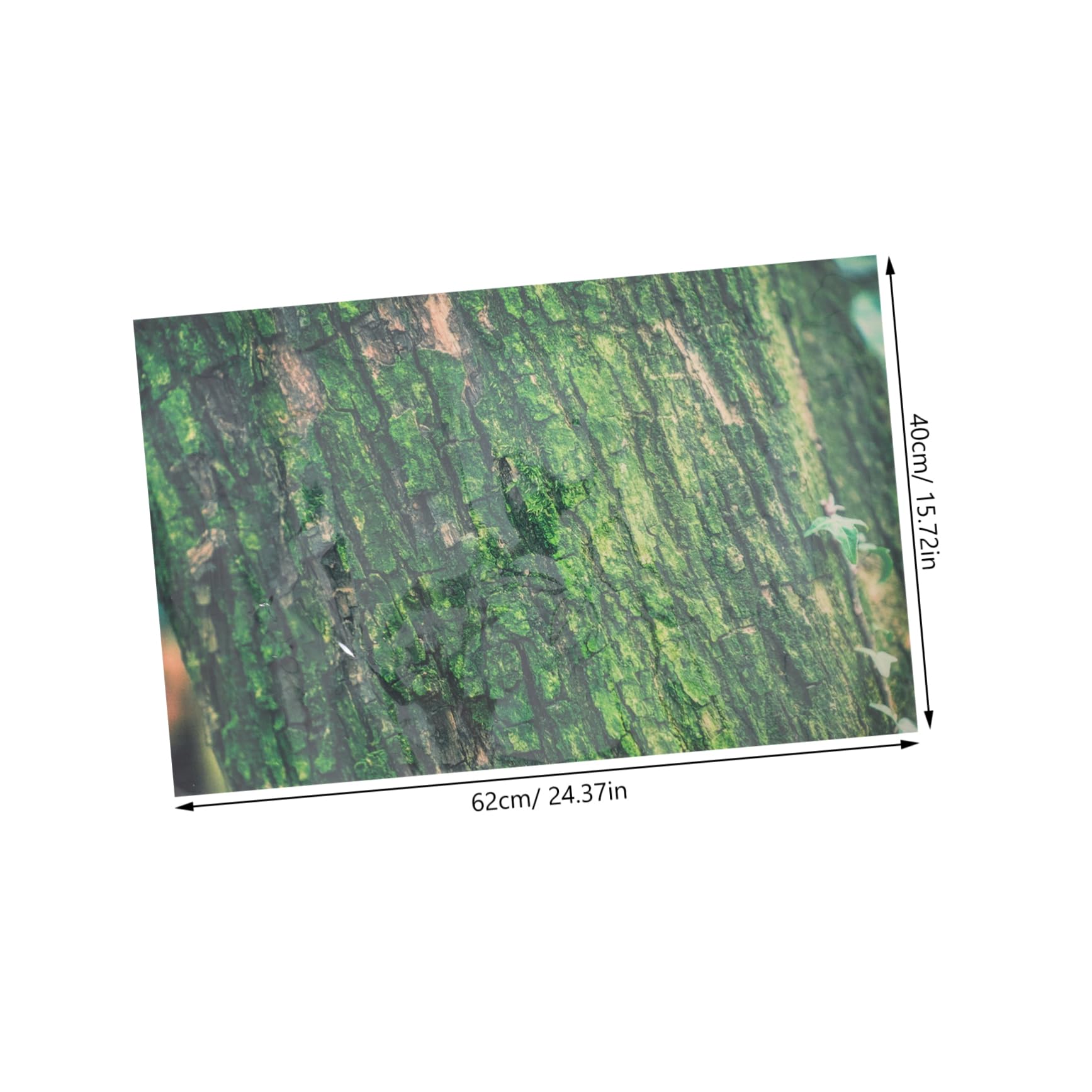 Abaodam Fish Tank Background Sticker Realistic Tree Bark Self-Adhesive Decal for Aquarium