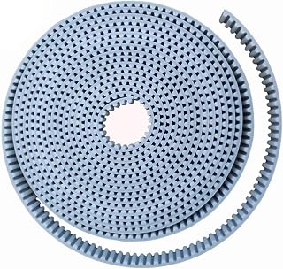 Correa Embrague Ancho De La Correa Distribución 15 20 30mm Color Blanco Poliuretano PU con Núcleo De Acero HTD 5M Paso De Correa Abierta Polea 5mm 10 Metros HTD5M Correa Distribución(15mm)