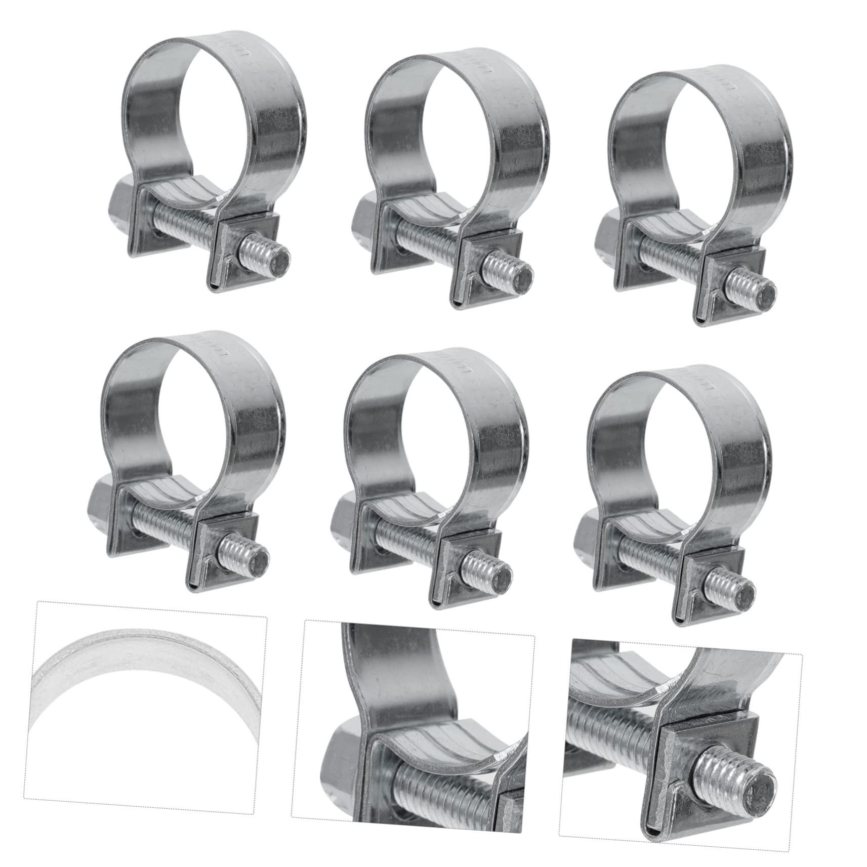 SHINEOFI 60pièces Colliers De Serrage Pour Tuyaux De Gaz Colliers De Serrage Pour Tubes De Gaz Robuste Et Antirouille