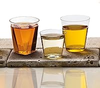 Vista 4 de Party Essentials 50 vasos de chupito de plástico duro, 1 onza, transparentes