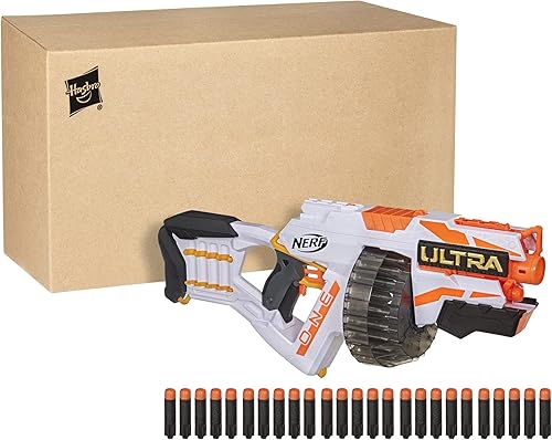 Miniatura 8 de Nerf Ultra One lanzador motorizado tambor de 25 dardos 25 dardos Nerf Ultra almacenamiento de dardos lanzador automático Nerf exclusivo de mazón