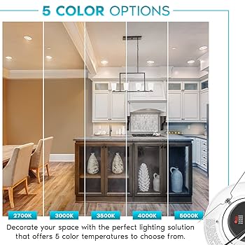 LUXRITE 5/6 Inch Gimbal LED Recessed Lighting Can Lights