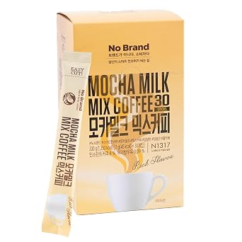 لا العلامة التجارية الكورية حزم القهوة الفورية Mocha Milk- 30 خدمة واحدة سهلة القطع عصا- مريحة حزم القهوة الفردية - مثالية عصي القهوة الفورية للتخمير أثناء التنقل