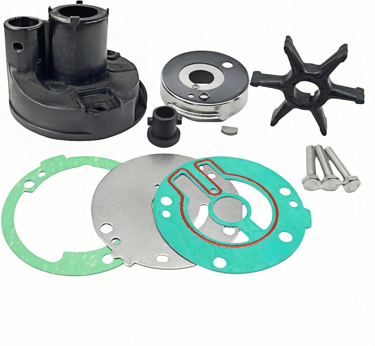 689W0078 Water Pump Impeller Kit for Yamaha for Mariner 25HP 30HP Outboard Engines 689-W0078-A6 18-3427