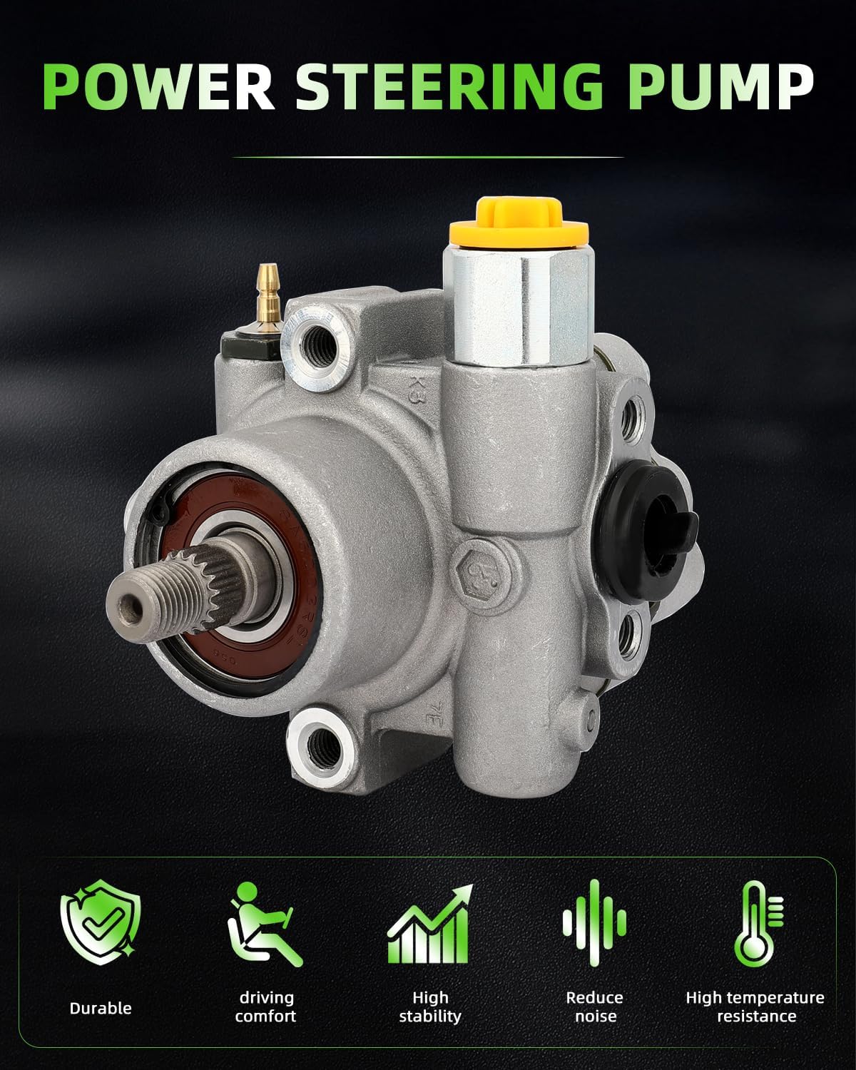 SCITOO Power Steering Pump Replacement for 1998-2001 for Nissan for Altima 21-5218 Power assist pump