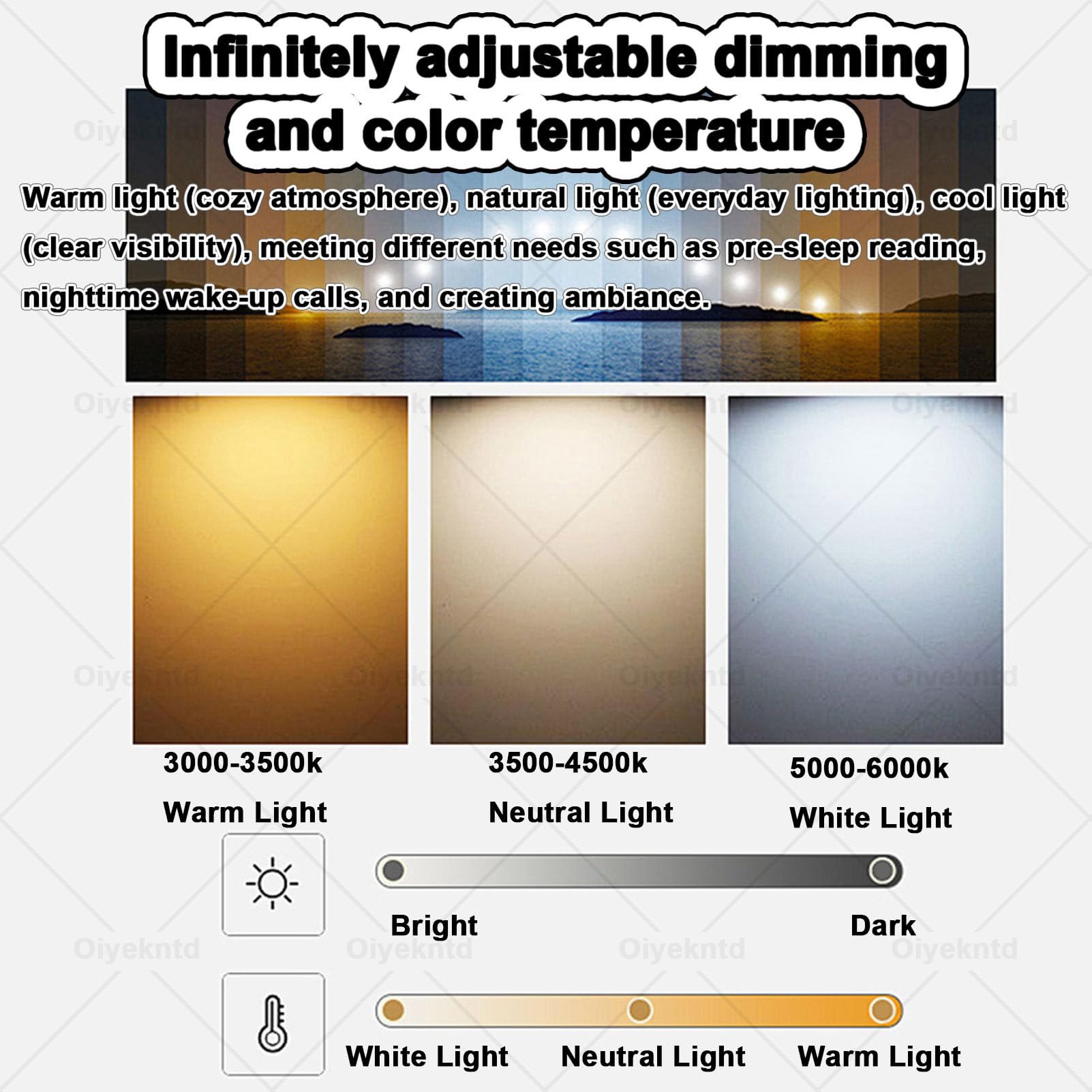 Lampada da soffitto "Blue Sky" (effetto cielo azzurro), lampada smart effetto cielo, lucernario a luce naturale, simulazione dei ritmi della luce diurna, temperatura di colore Embedded-32*122cm