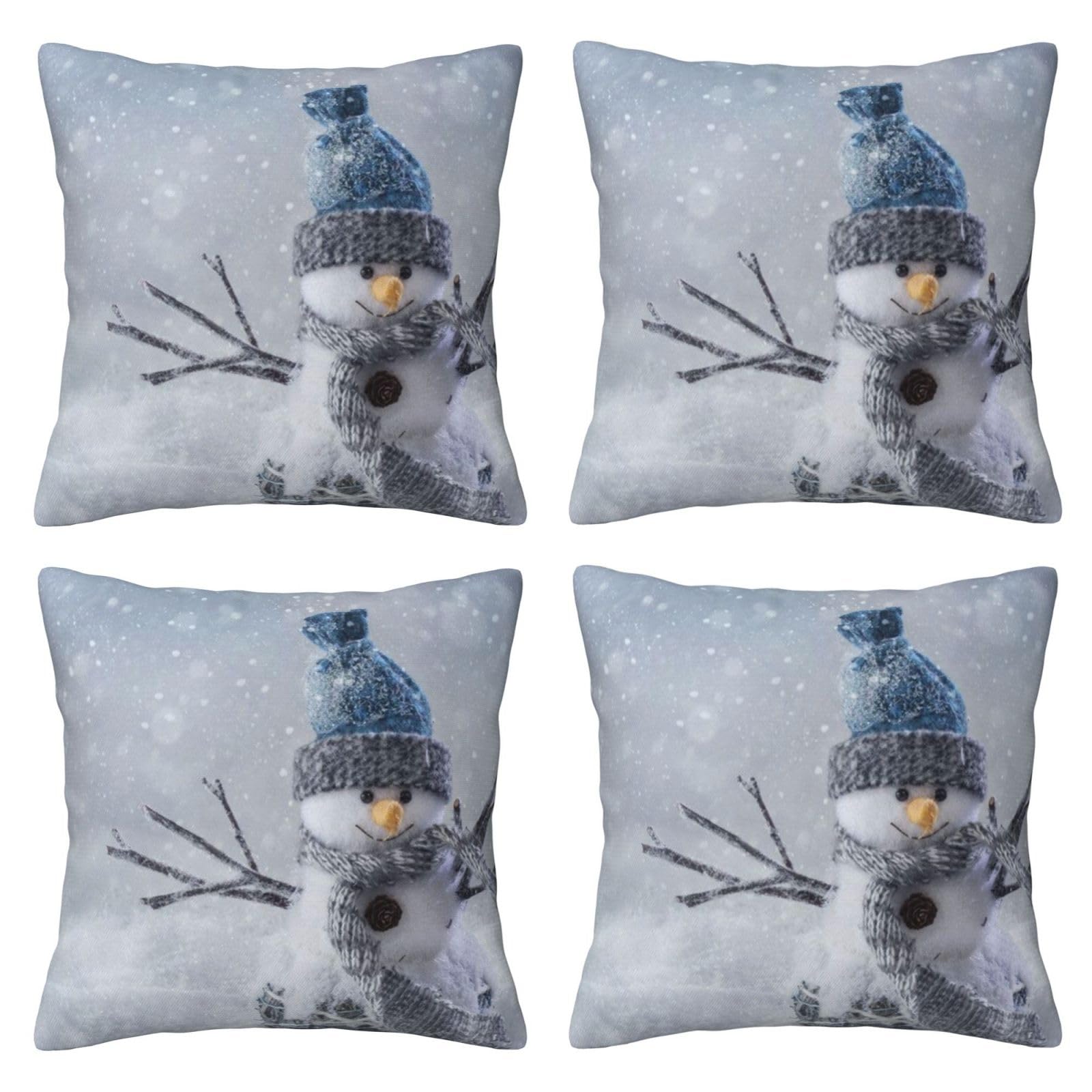 Housse de coussin bonhomme de neige BAFAFA, idée cadeau déco de Noël