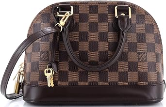 Pre-Loved Alma Handbag Damier BB, Brown