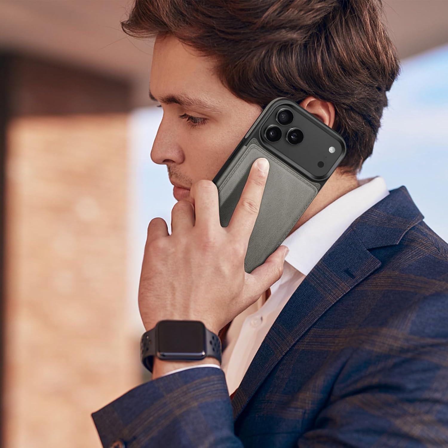 DJDUCK Designed for iPhone 17 Pro Max Case Wallet with Card Holder, [Magnetic Clasp Cover] [RFID Blocking Leather Protection] Shockproof Women Men Cases 6.9 Inch for Apple 17 ProMax Grey - Image 7