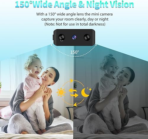 Miniatura 7 de Mini cámara WiFi para interiores, cámara de seguridad para el hogar, cámaras corporales, cámara de niñera, pequeña cámara inteligente para