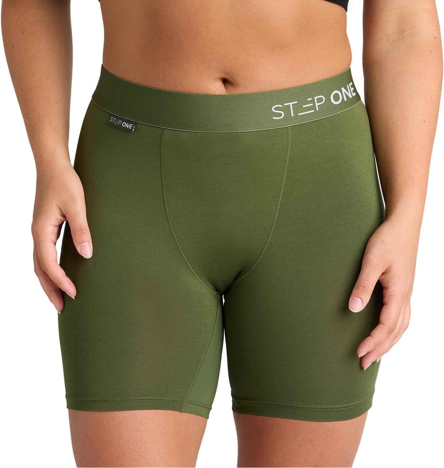 STEP ONE Womens Boxers Underwear, 1 Pair, Viscose from Bamboo Womens Underwear, Moisture-Wicking, Anti-Chafing Boxers