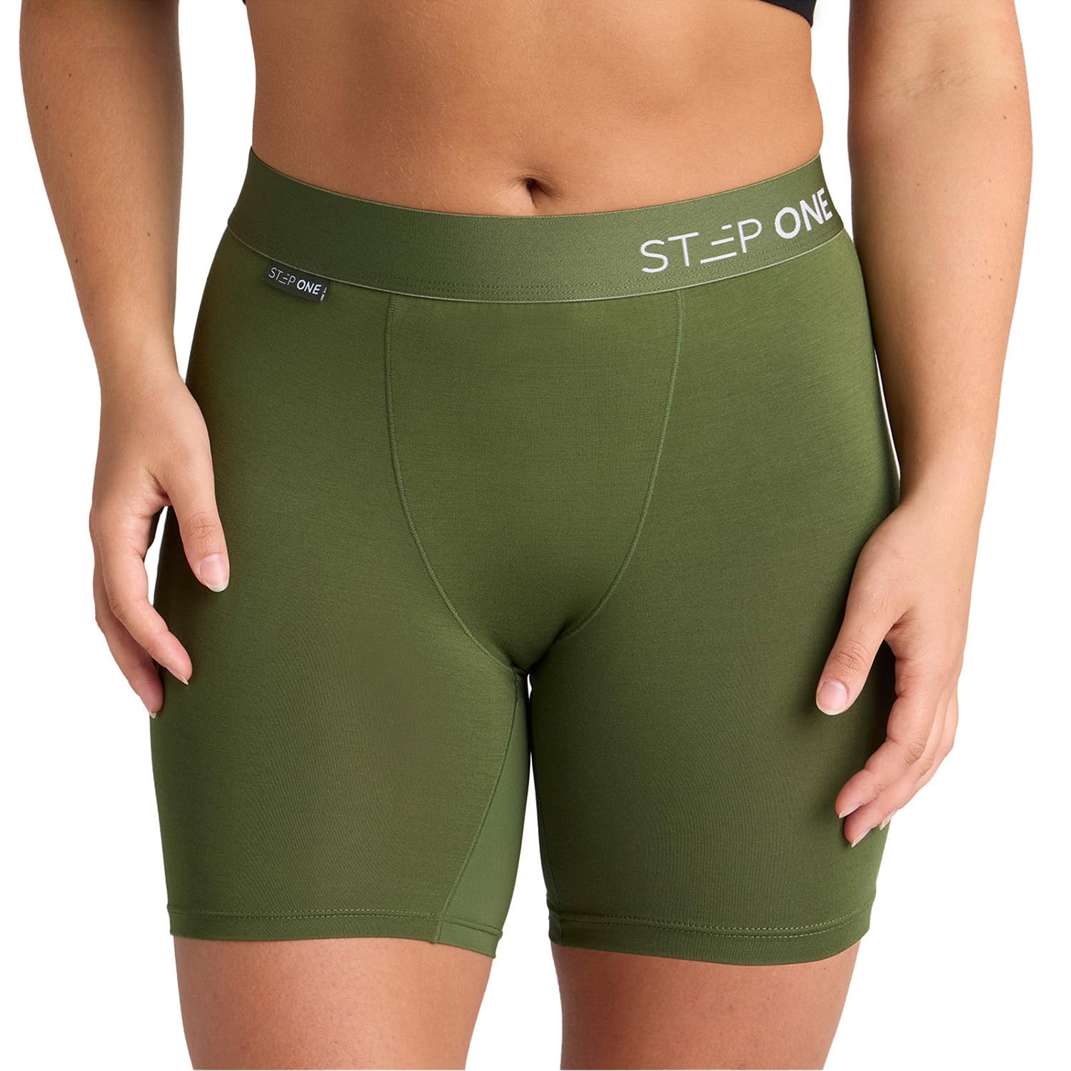 STEP ONE Womens Boxers Underwear, 1 Pair, Viscose from Bamboo Womens Underwear, Moisture-Wicking, Anti-Chafing Boxers