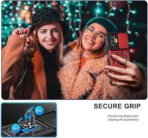 Miniatura 3 de CCSmall Funda resistente para Xiaomi Poco F4 GTRedmi K50 Gaming con ventana de cámara deslizante, cubierta de teléfono de protección de grado