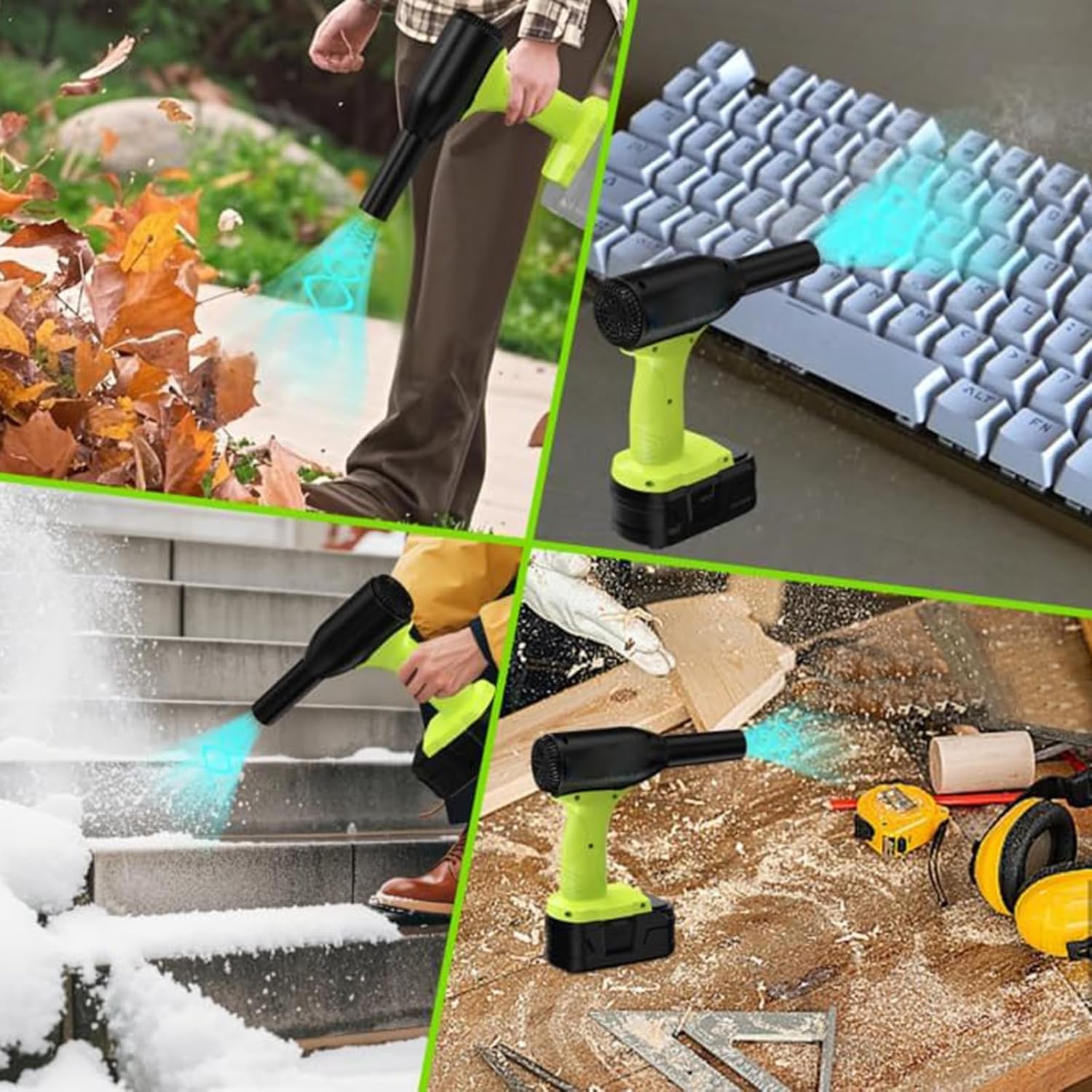 圧縮空気ダスター 130000RPM 速度小型電気クリーナー充電式送風機 18-22V バッテリー送風機