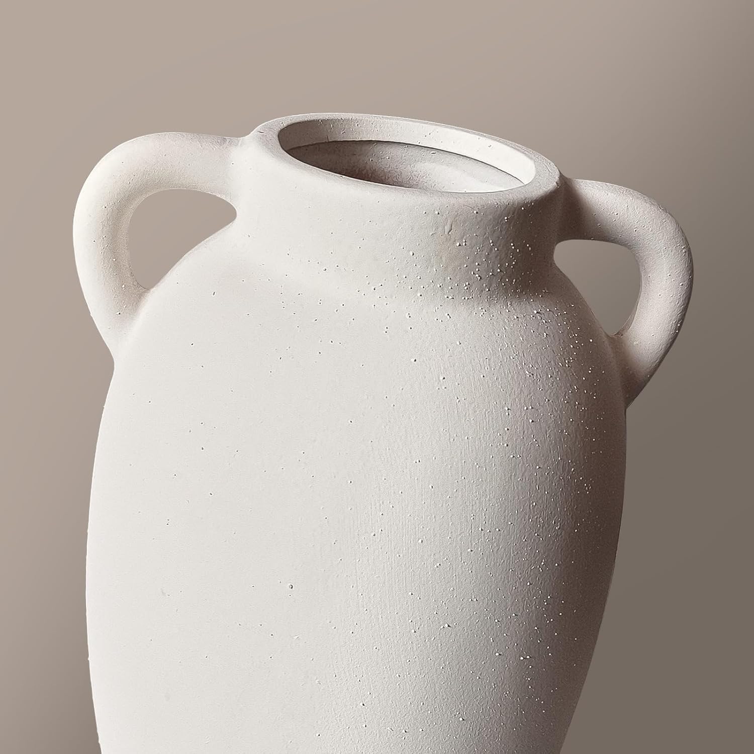 White Ceramic Vase-Boho Decorative Vase,Terracotta Tall Vases Decorative Pottery are Suitable for Decorating Living Rooms,Kitchens,and Bedrooms. - Image 9