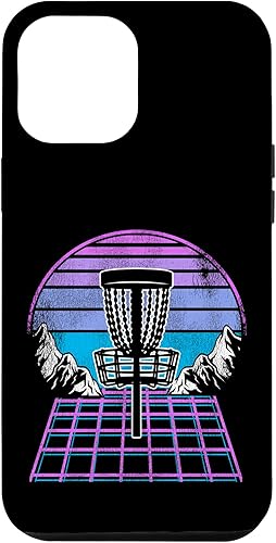Miniatura 24 de Disco Golf Basket 90s Synthwave Sunset Retrowave Frisbee Golf Case para iPhone 15