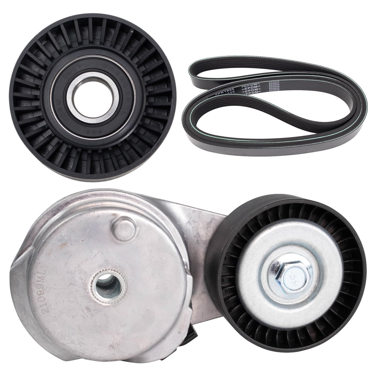 TRQ Antriebsriemen-Komponentensatz, kompatibel mit 2013-2022 Ram 1500 2019-2022 1500 Classic