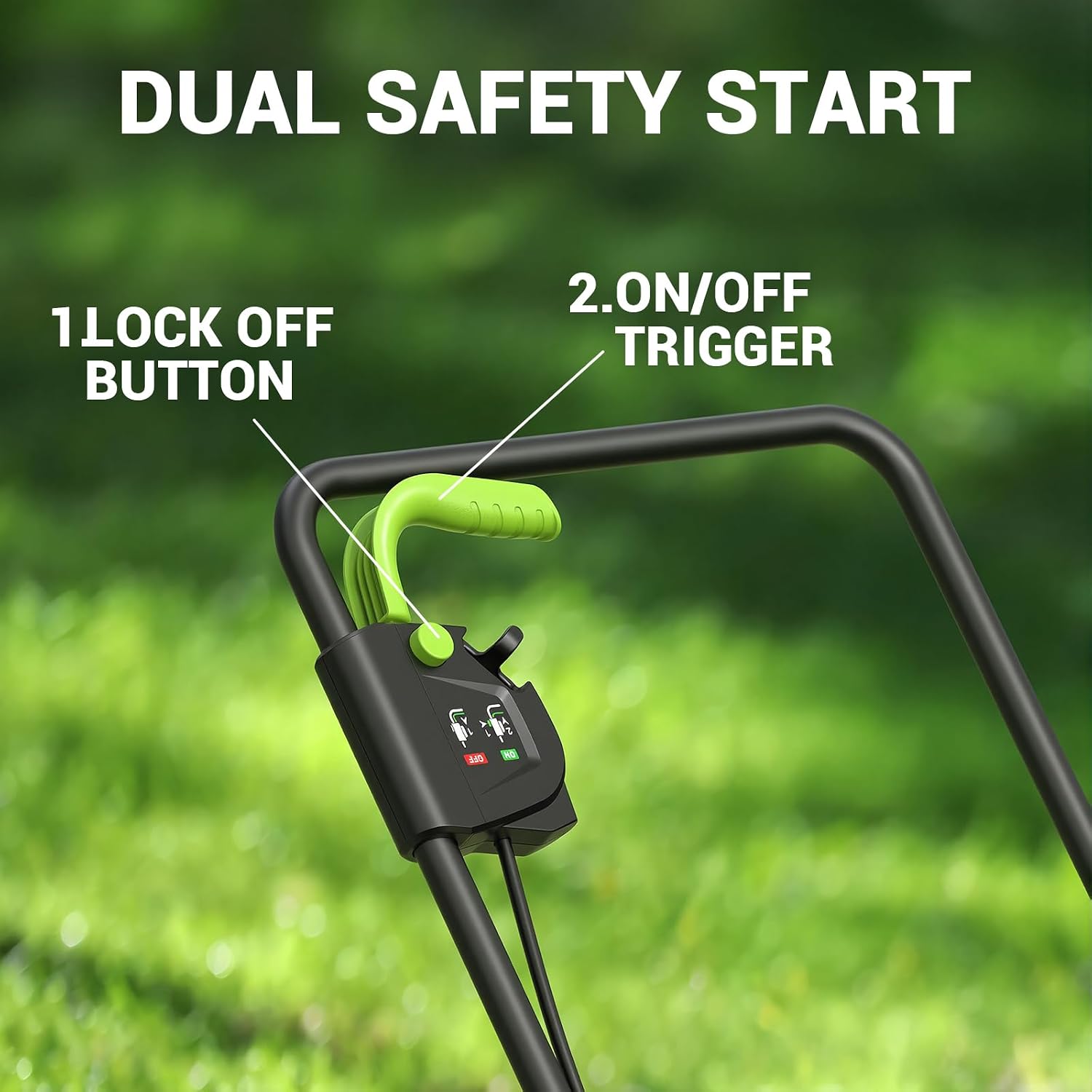 STEELITE 13-Inch Cordless Electric Lawn Mower, 20V Brushless Battery Powered Push Mower with 4.0Ah Battery & Charger, Lightweight Lawn Mower for Small Yards