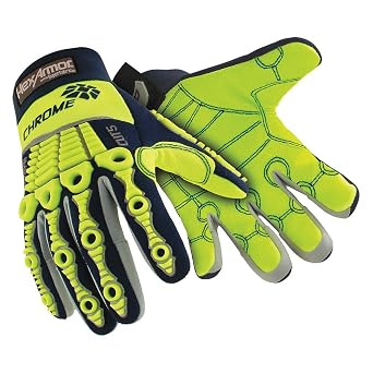 HexArmor Cut-Resistant Impact Protection Work Gloves | Chrome Series 4027 | Large