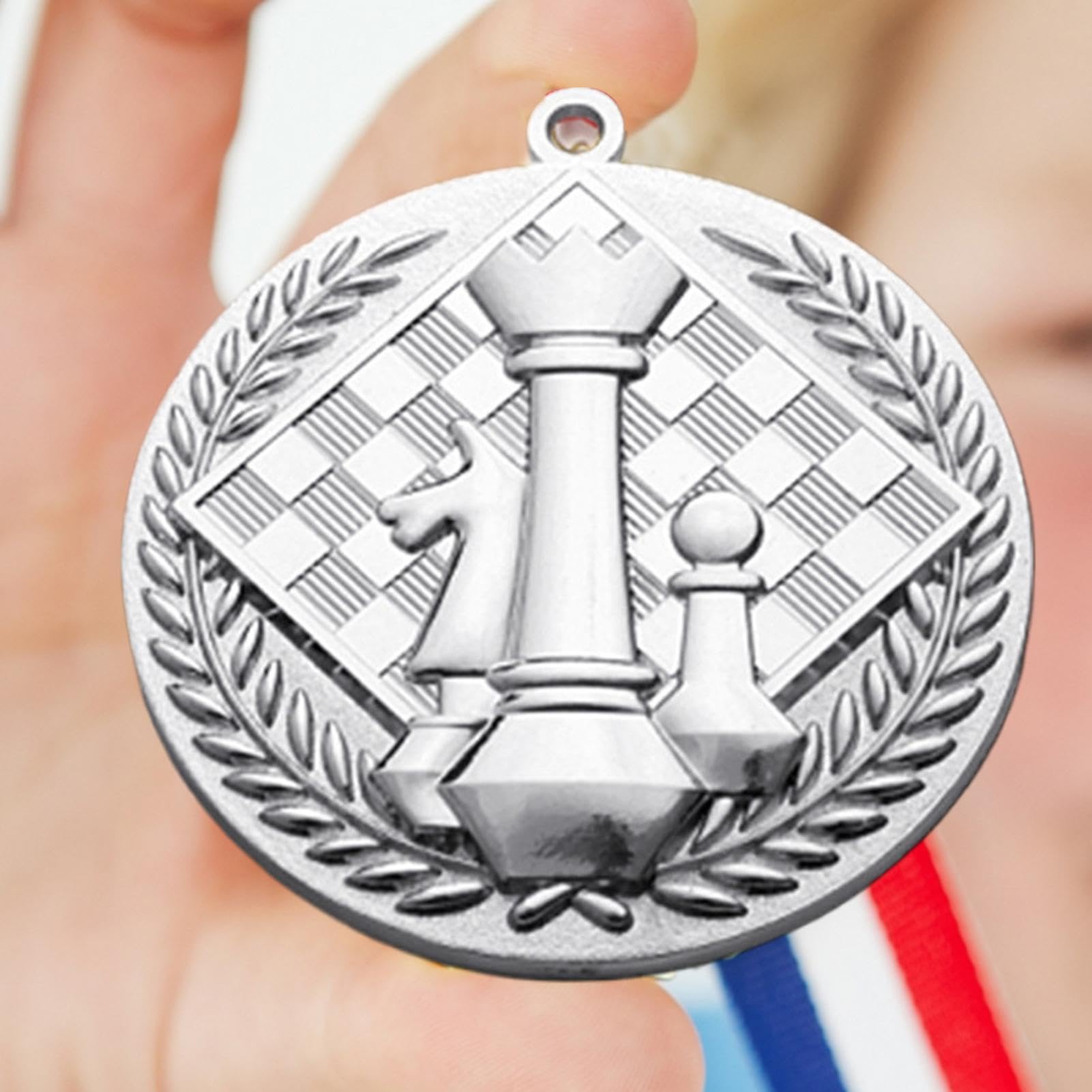 Medallas de oro y plata de bronce | Medallas de ajedrez en relieve, medallas de oro para niños, medallas portátiles en rollo, premio de trofeo, regalo para niños y adolescentes