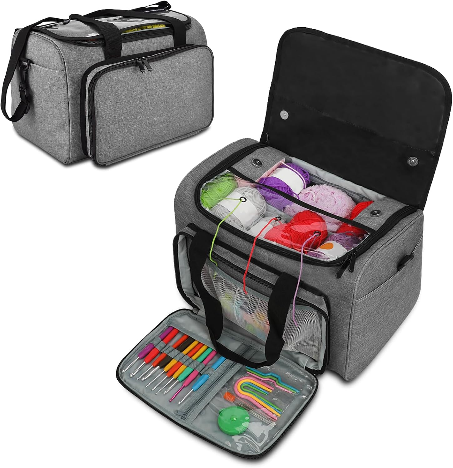 Yarn Storage Bags for Crocheting, WITSTEP Large Crochet