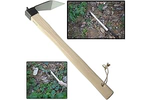 KEYI Carbon Steel Mattock Digging Hoe, Solid Hand Hoe, Agricultural Rake Tool