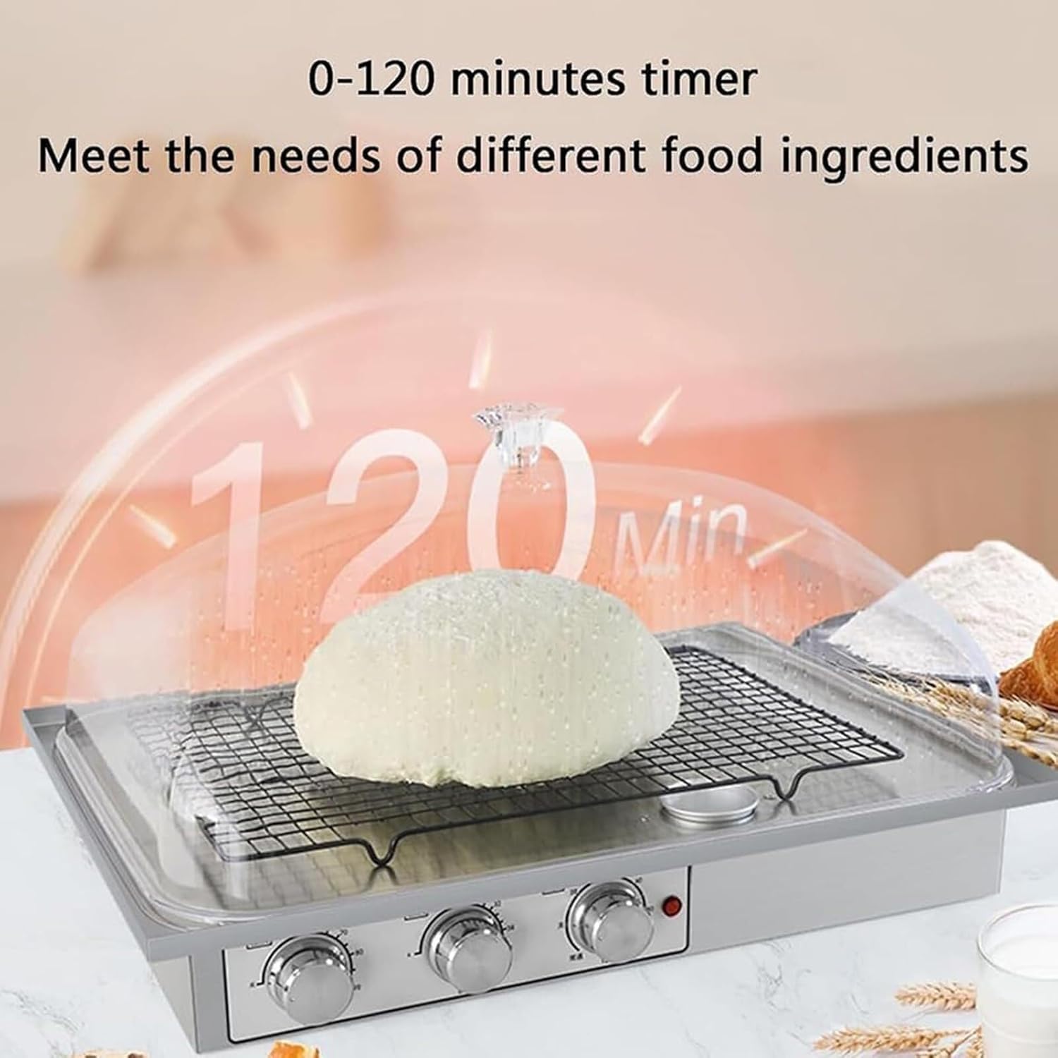Bread Fermentation Machine Temperature Controlled Proofing Box, Household Bread Fermentation Machine, Baking Equipment Kit, Dough Proofing Cabinet