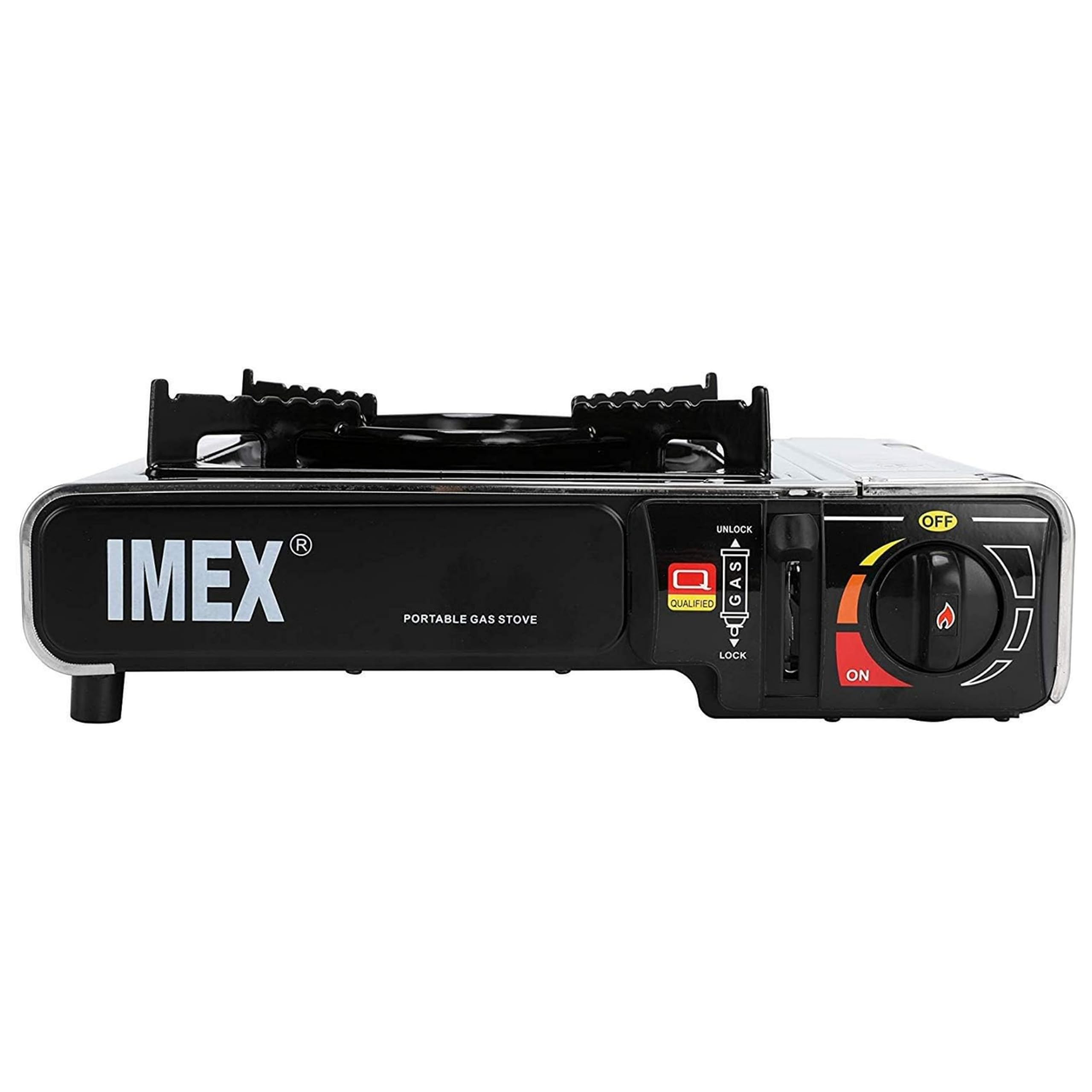 IMEX Camping Gaskocher Set mit 16 Gaskartuschen im praktischen Tragekoffer – Ideal für Outdoor, Camping, BBQ, Picknicks, und längere Abenteuer in der Natur.