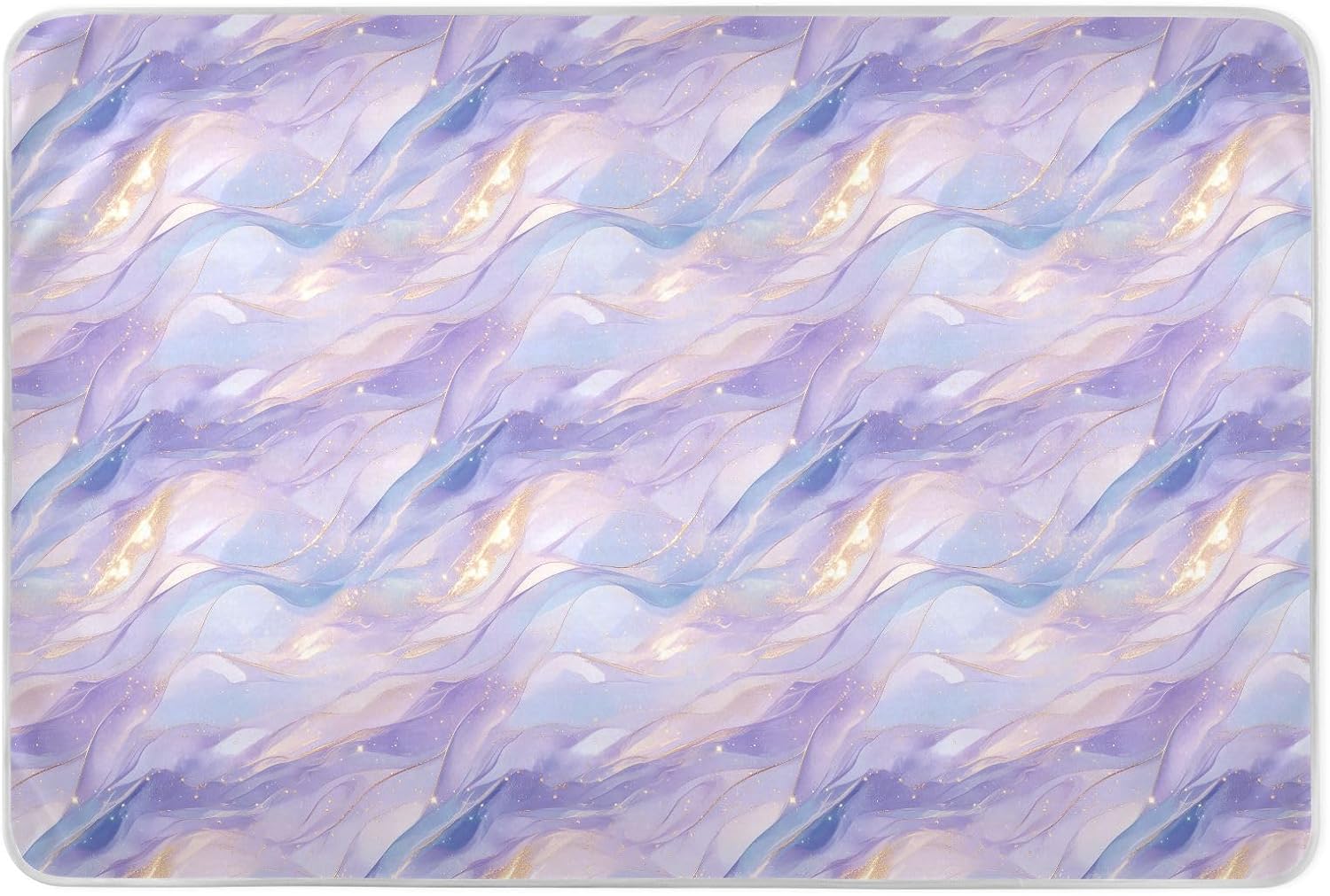 Burgundy Blue Purple Extra Large Resuable Baby Bed Pad Waterproof Washable Baby Diaper Changing Pad Anti-Lip Pee Mats for Baby Boys Girls , 52" L x 34" W