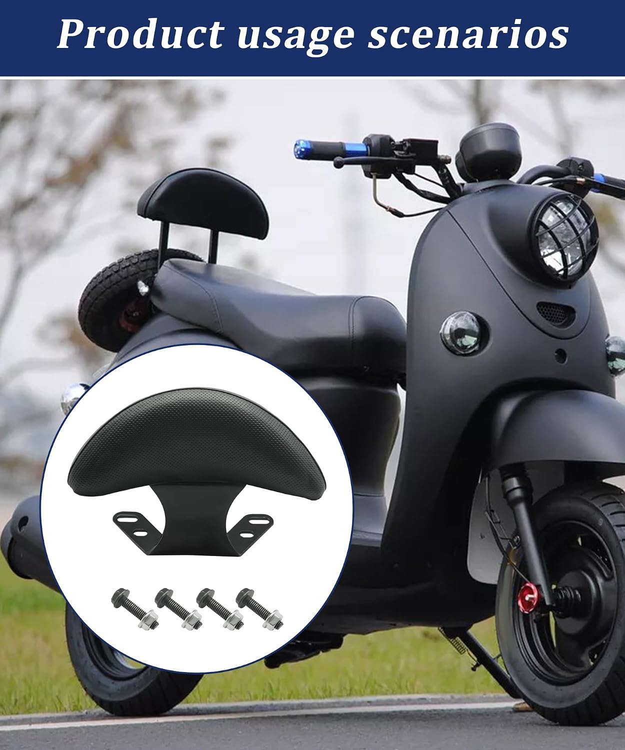C Type Moped Motorcycle Rear Backrest