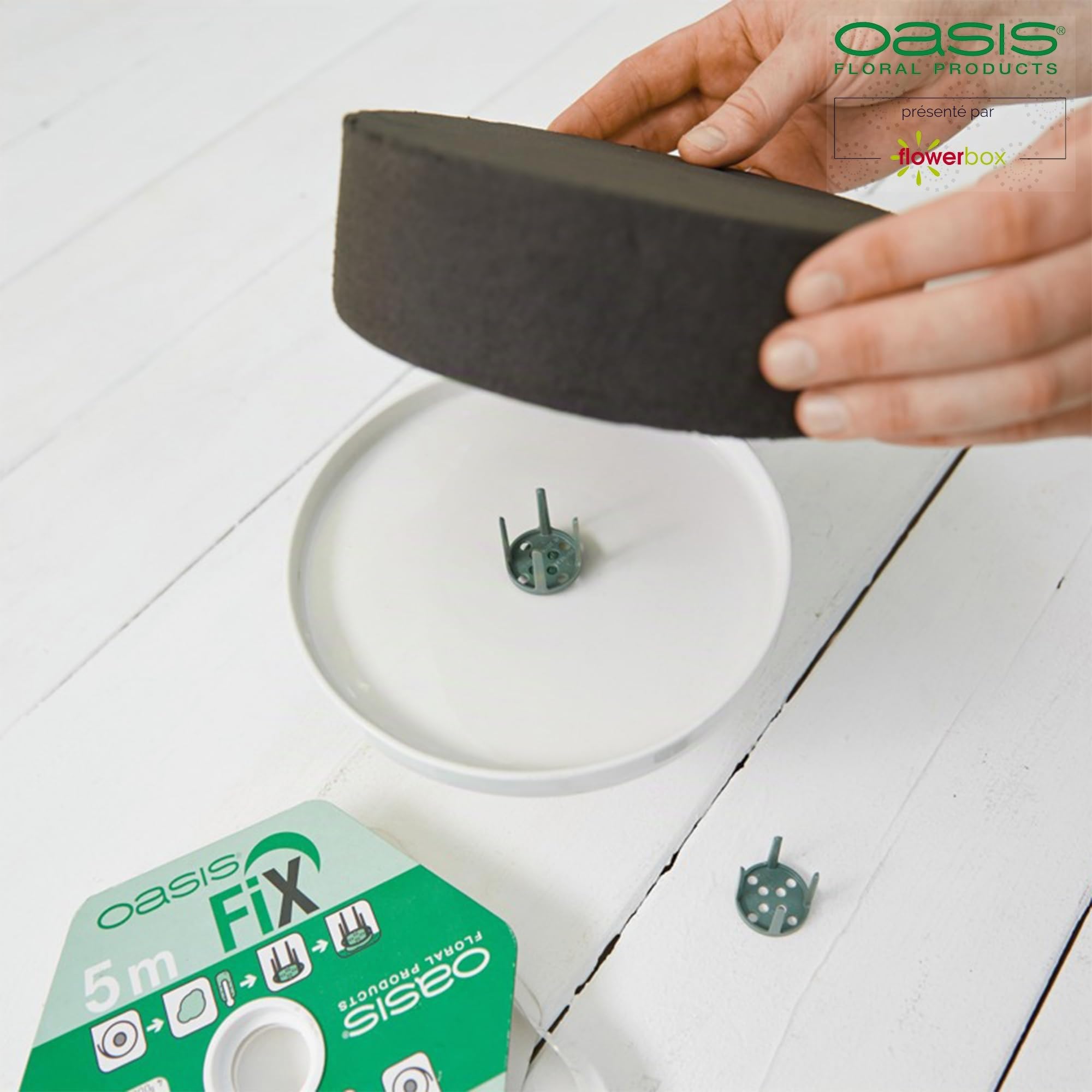 Oasis Fix Mastic adhésif double face vert Pâte à modeler Bricolage Fournitures florales pour la fixation de mousse florale Éponge à emboîter
