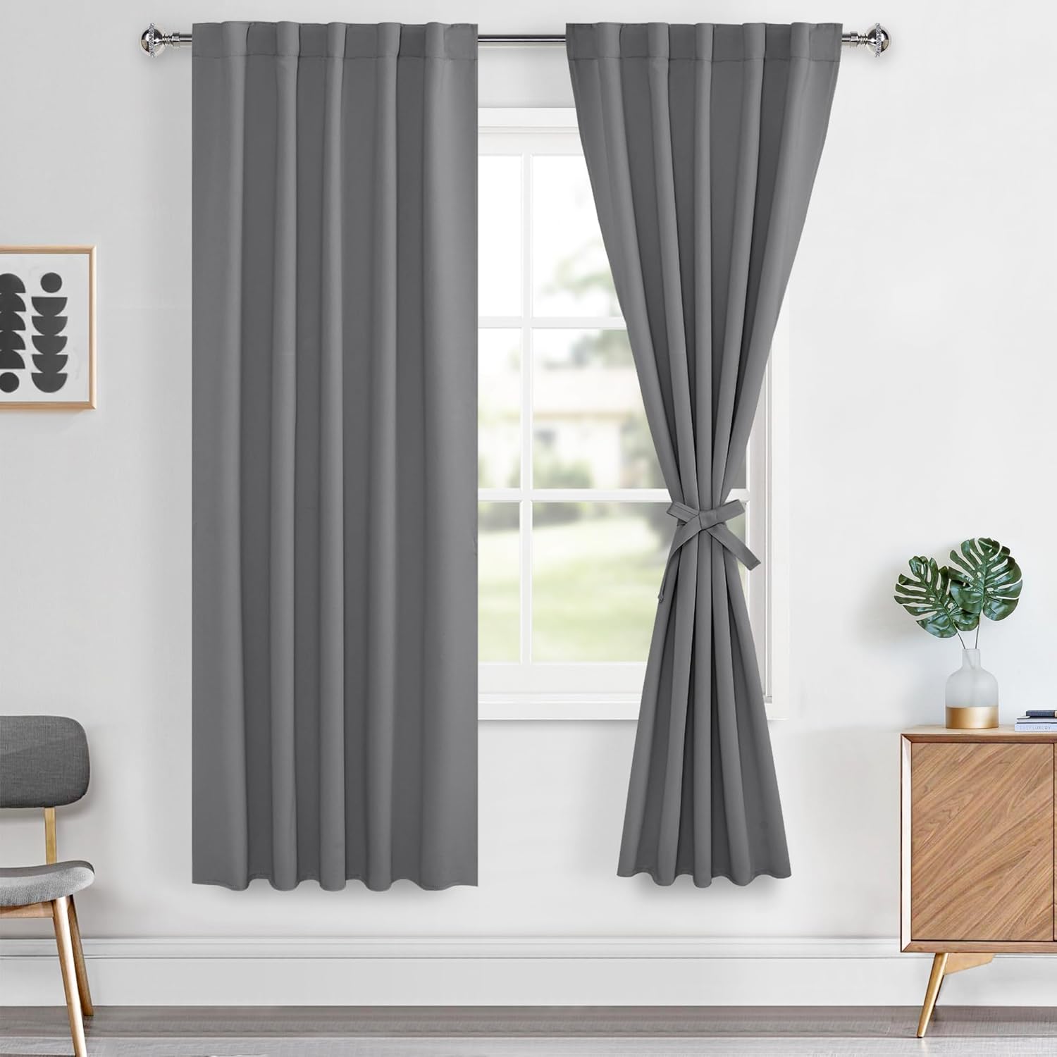 Hiasan Blackout Curtains 72 inches Long for Bedroom