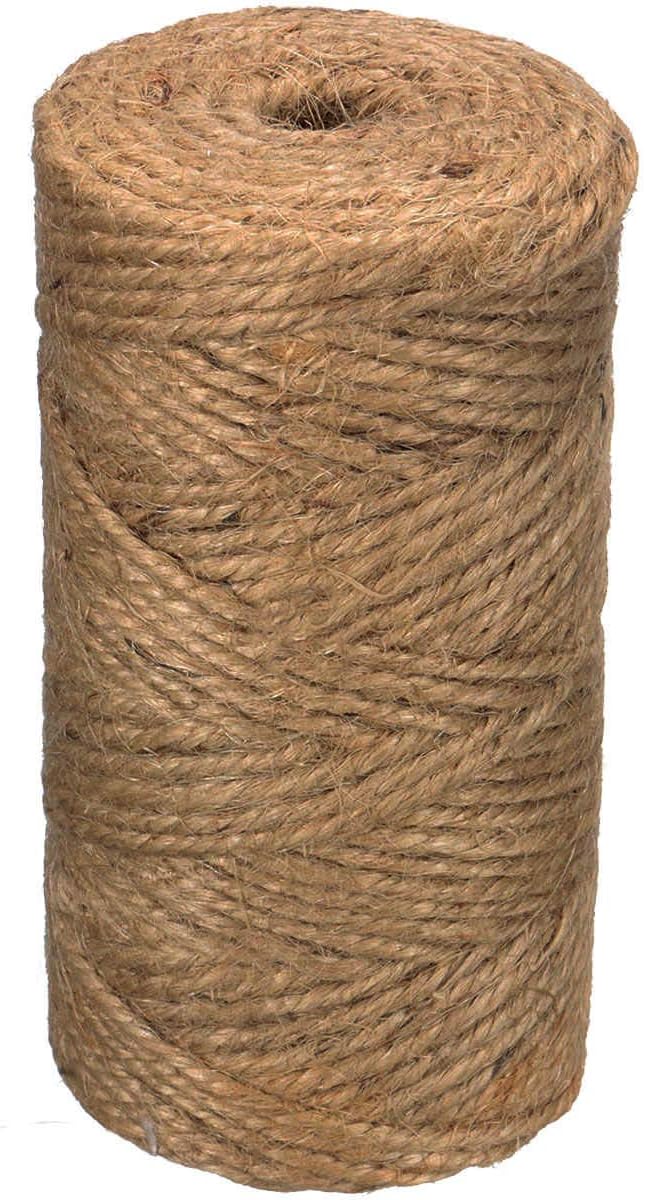 Awefrank Natural Jute Twine 328 Feet Rustic Jute Rope for Arts and Crafts, Gift Wrapping, Packing, Christmas Decoration and Gardening Applications