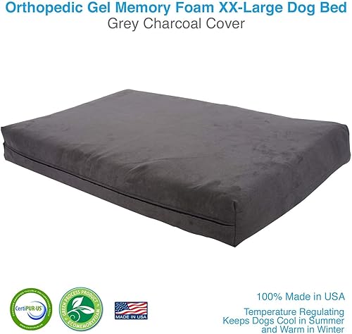 Miniatura 3 de Pet Support Systems - Cama ortopédica de espuma viscoelástica de gel para todas las estaciones, comodidad y cuidado de lujo suprema para perros,