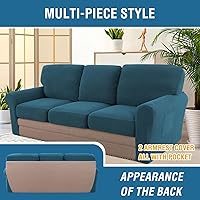 Vista 205 de H.VERSAILTEX Multi-Pieces Sofa Covers Stretch Couch Covers Form Fitted Seats and Back Cushions Covers
