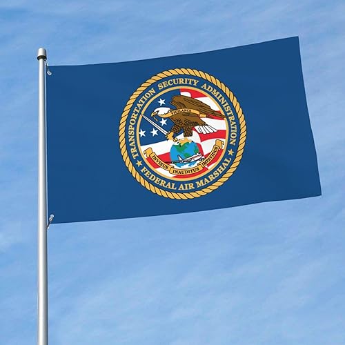 Miniatura 3 de Transportation Security Administration Federal Air Marshal 3 X 5 pies Bandera decorativa para exteriores, bandera de jardín, bandera individual para