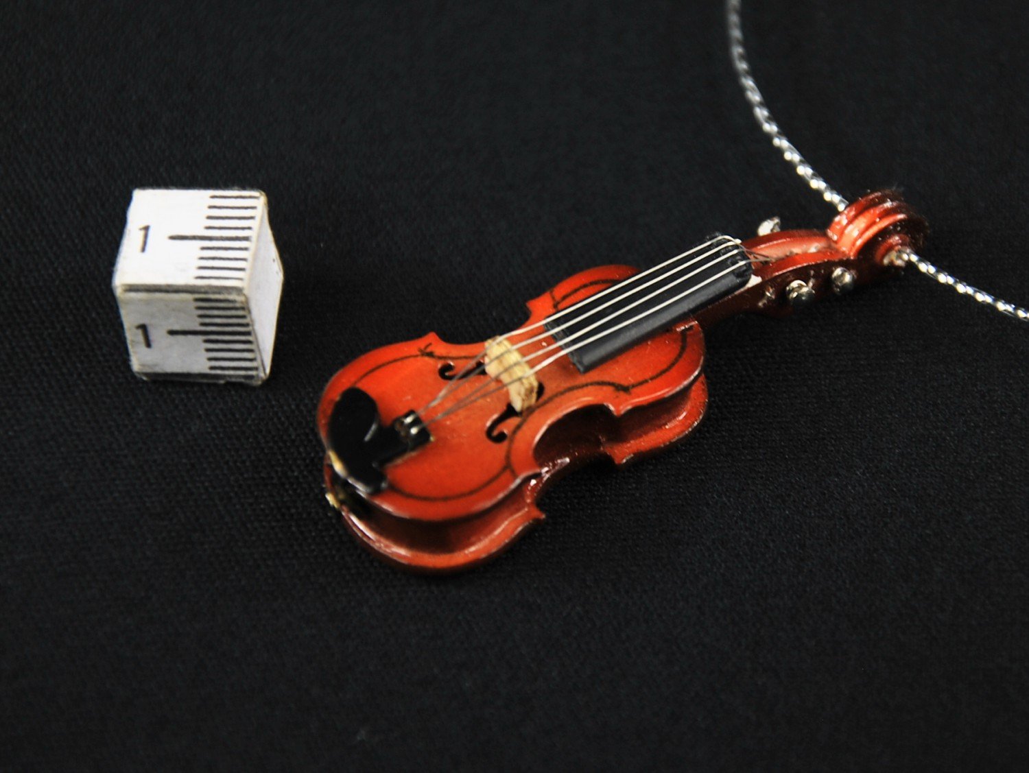 3 Stück Weihnachtsbaumanhänger Baumschmuck Anhänger Xmas Geige Violine Holz