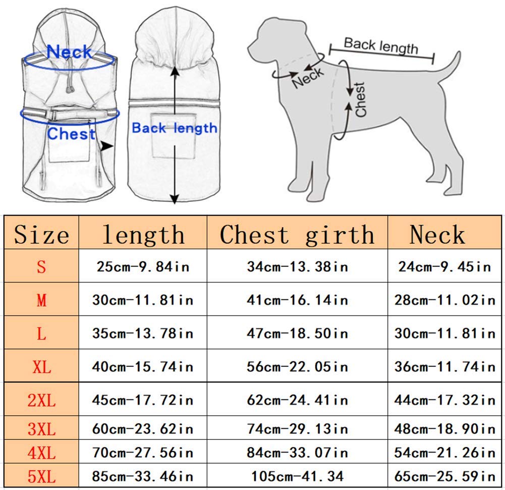 Impermeabile per cani, cappotto per cani da compagnia impermeabile regolabile, impermeabile di sicurezza antivento, impermeabile traspirante per cani di piccola, media e grande taglia (Yellow XXX)