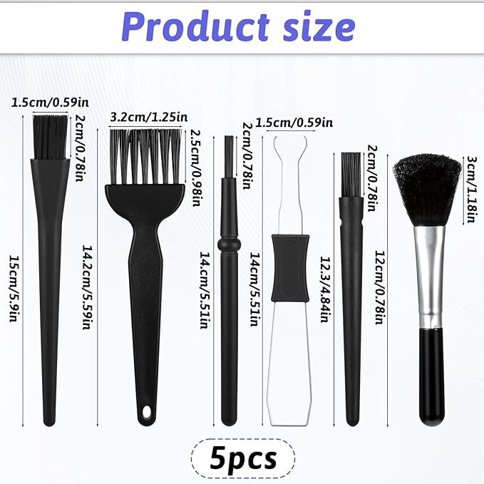 Kit de Limpieza para Teclado de 6 Piezas con Pinzas y Cepillos miniatura 2