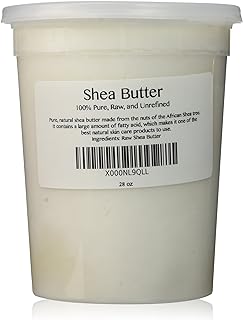 100% Pure Unrefined Raw SHEA BUTTER - from the nut of the African Ghana Shea Tree (28 oz)