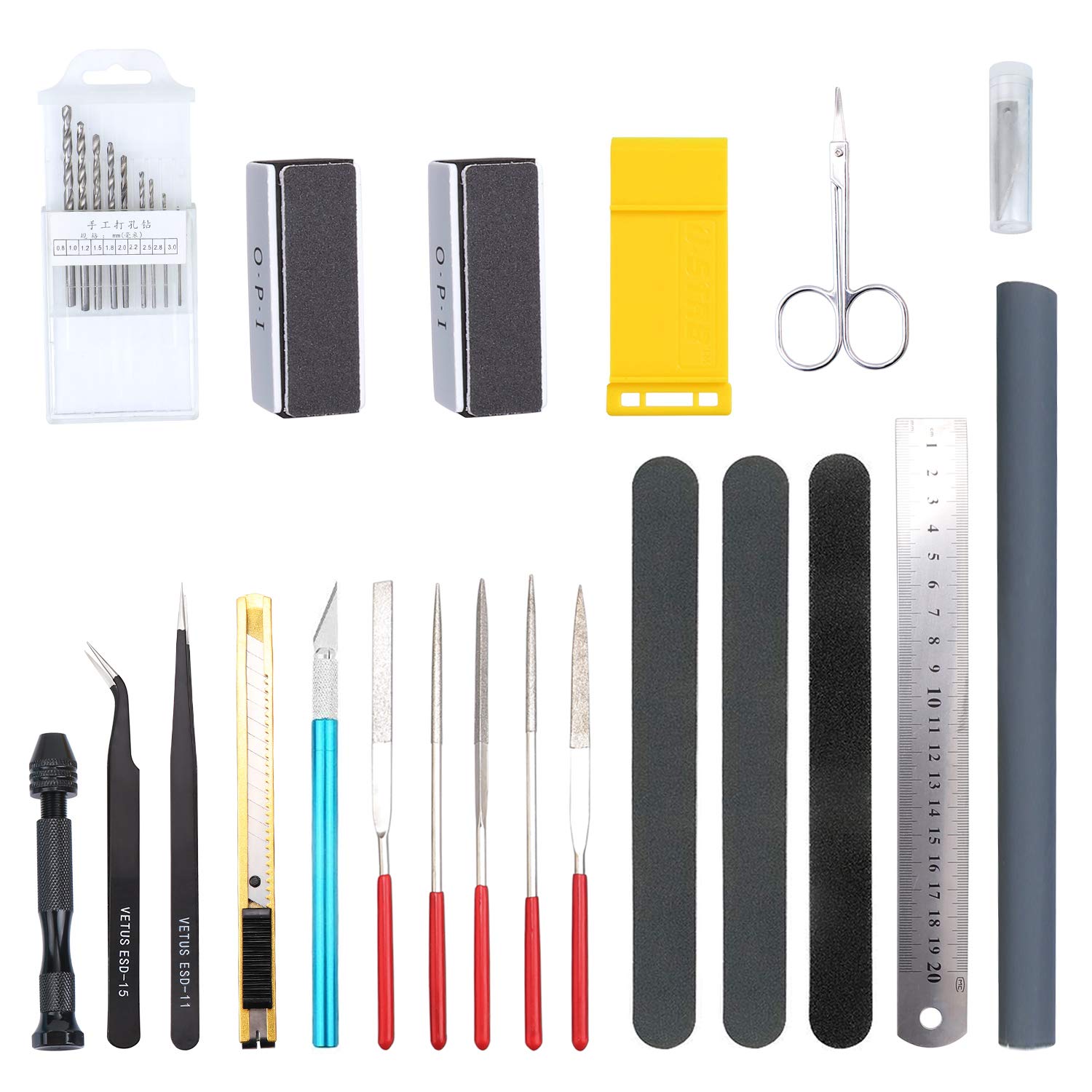 25 Stks Gundam Modeler Basic Tools Set Craft Hobby Car Building Model Slijpen Voor Gundam