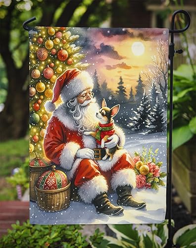 Miniatura 8 de Caroline's Treasures DAC4159GF Siberian Husky and Santa Claus Garden Flag Mailbox Flag Decorative Yard Flag Banner Outside Patio Artwork Yard Flower