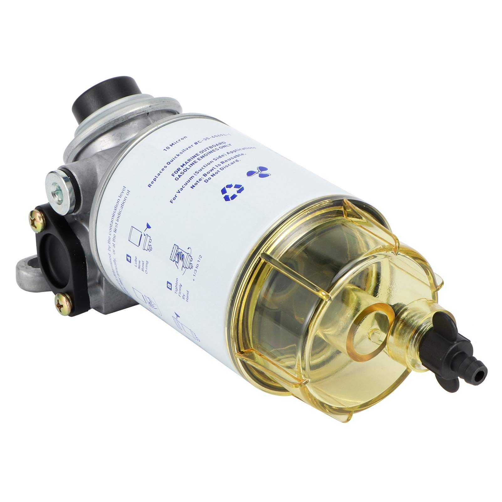 OUKENS Filtro de combustible diesel, juego completo separador de agua para filtro de combustible marítimo S3213 piezas para motores fuera de borda de barcos