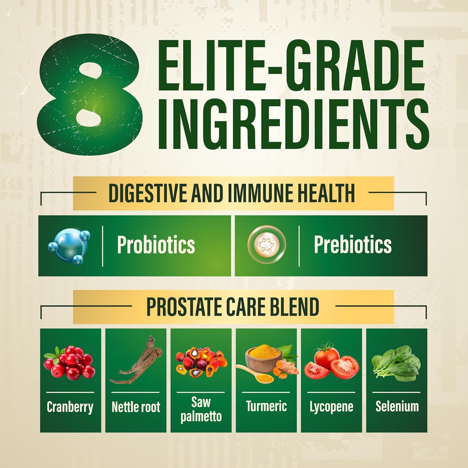 Probiotics for Men with Prebiotics - Men Probiotic Supplement for Digestive Health, Gut Health, Immune Health, Bloating and Prostate Care - Strains Shelf Stable, Gluten & Soy Free 60 capsules. - Image 4